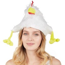 Chapeau poule adulte pas cher – Accessoire déguisement humoristique | Fiesta Factory