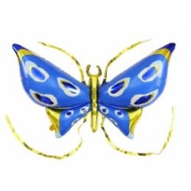 Ballon Papillon Ailes Foil 102 x 76 cm – 2 Coloris aléatoire - 47011 - Ballons aluminium