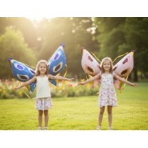 Ballon Papillon Ailes Foil 102 x 76 cm – 2 Coloris aléatoire - 47011 - Ballons aluminium