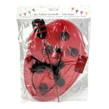 Set Coccinelle 3 Pièces Ailes Tiare Baguette | Fiesta Factory