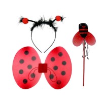 Set Coccinelle 3 Pièces Ailes Tiare Baguette | Fiesta Factory