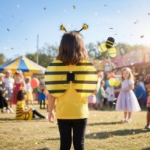 Set Abeille 3 Pièces – Ailes, Tiare & Baguette - 47016 - Ailes & Capes