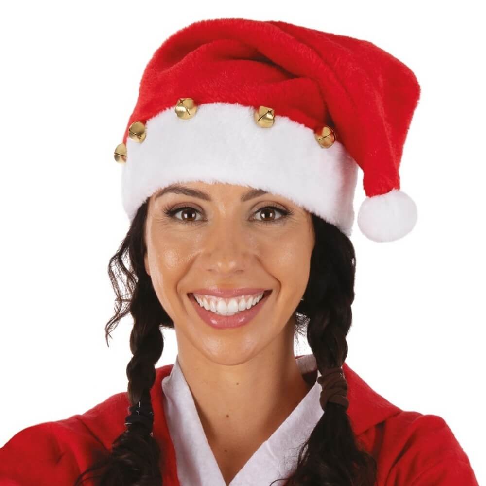 Bonnet de Noël avec Grelots – Adulte - 75750 - Chapeaux