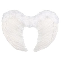 Ailes d’Ange Plumes Blanches 65 x 40 cm - 47019 - Ailes & Capes