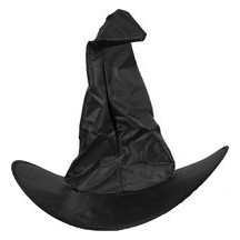 Chapeau de Sorcière avec Cheveux – Adulte – Couleur Aléatoire - 76330 - Chapeaux