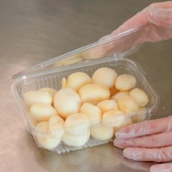 Barquettes Traiteur avec Couvercle Attenant en PET – 250 à 1000 mL – Paquet de 50 - I20000 - Barquettes & Contenants