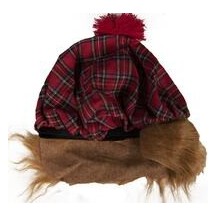Béret Écossais avec Cheveux Adulte – Accessoire Déguisement - 77310 - Chapeaux