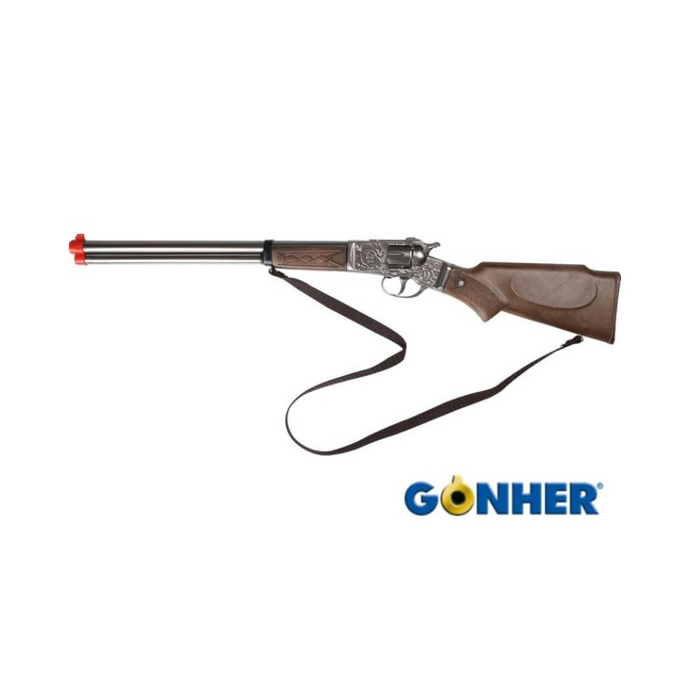 Fusil de Cow-boy 8 Coups en Acier – Accessoire Déguisement - 48004 - Armes factices