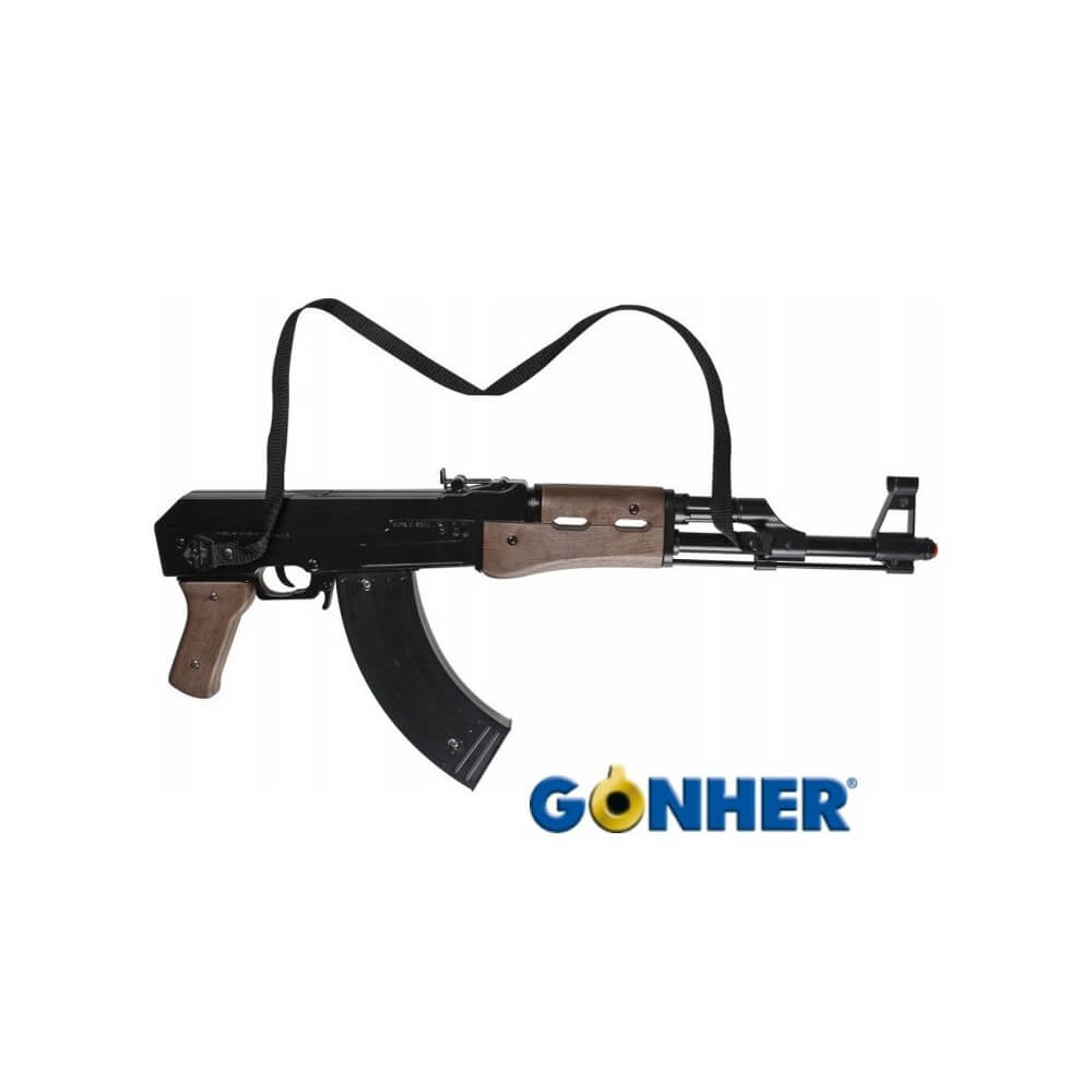 Fusil d’Assaut AK47 Noir 8 Coups 60 cm – Accessoire Déguisement - 48007 - Armes factices