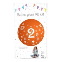 Ballon Géant Chiffre 2 90 cm Anniversaire | Fiesta Factory