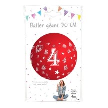 Ballon géant chiffre 4 90 cm pas cher – Fiesta Factory à petit prix