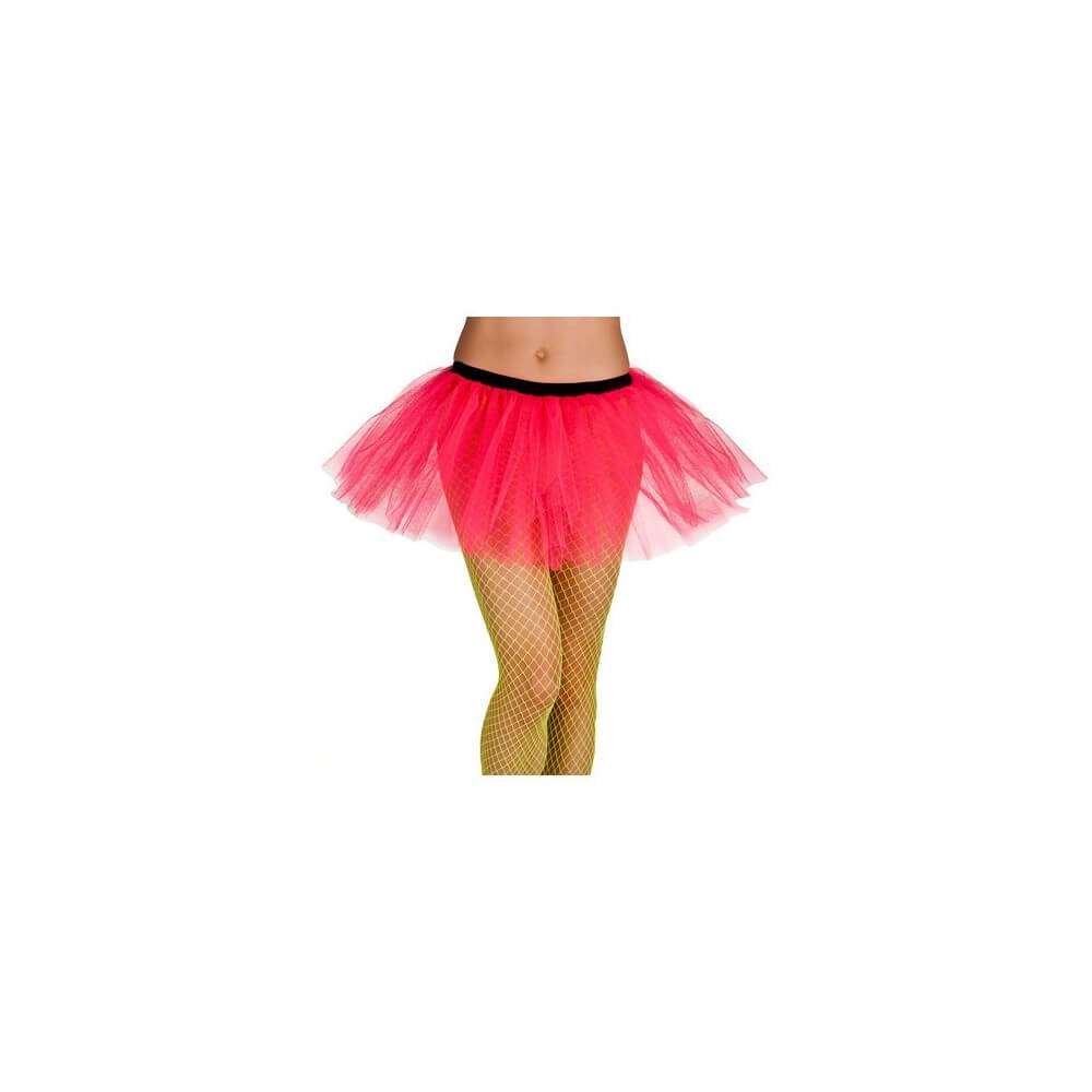 Tutu en Tulle Rose Fluo Néon - B01705 - Costumes adulte