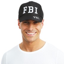 Casquette FBI noire adulte - 81270 - Chapeaux