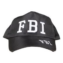 Casquette FBI noire adulte - 81270 - Chapeaux