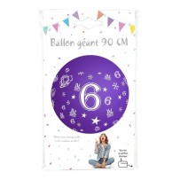 Ballon géant chiffre 6 90 cm pas cher – Fiesta Factory à petit prix
