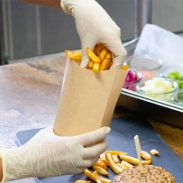 Étui à Frites en Carton Kraft 190 g – 13,3 x 8,7 x 17 cm – Paquet de 100 - 54C004 - Bols & contenants