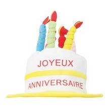Chapeau Gâteau Joyeux Anniversaire adulte - 81801 - Chapeaux