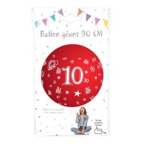 Ballon géant chiffre 10 90 cm pas cher – Fiesta Factory à petit prix