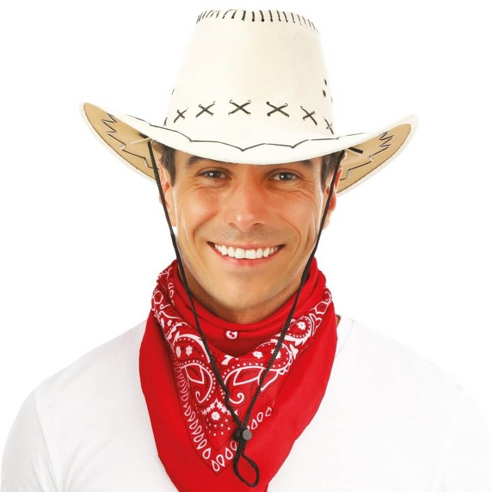 Chapeau cowboy style nubuck beige adulte - 82011 - Chapeaux