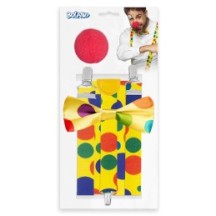 Set Clown : Nez, Nœud Papillon & Bretelles - B55520 - Nœuds Papillon