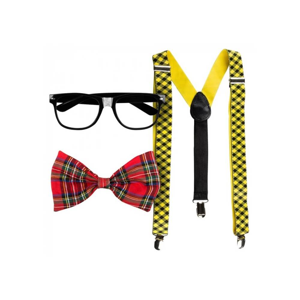 Kit Nerd Accessoires Pas Cher Soirée Thème | Fiesta Factory