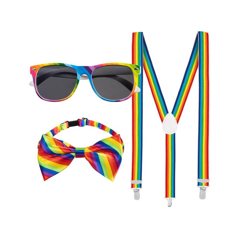 Set Accessoires Arc-en-ciel Pas Cher | Fiesta Factory
