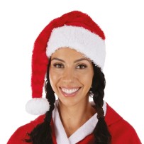 Bonnet Père Noël rayé adulte pas cher | Accessoire Noël Fiesta Factory