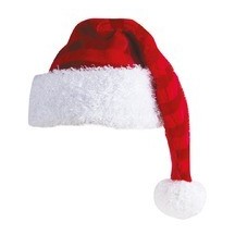 Bonnet Père Noël rayé adulte pas cher | Accessoire Noël Fiesta Factory