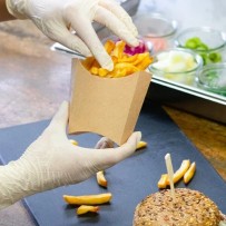 Étui à Frites en Carton Kraft 130 g – 13 x 8 x 13,5 cm – Paquet de 200 - 54F001 - Bols & contenants