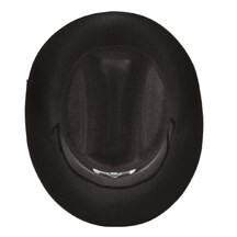 Chapeau feutre shérif noir adulte - 90652 - Chapeaux