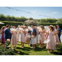 Lot 4 Éventails en Bambou Pas Cher | Fiesta Factory