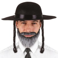 Chapeau feutre Rabbi Jacob adulte pas cher | Déguisement Fiesta Factory
