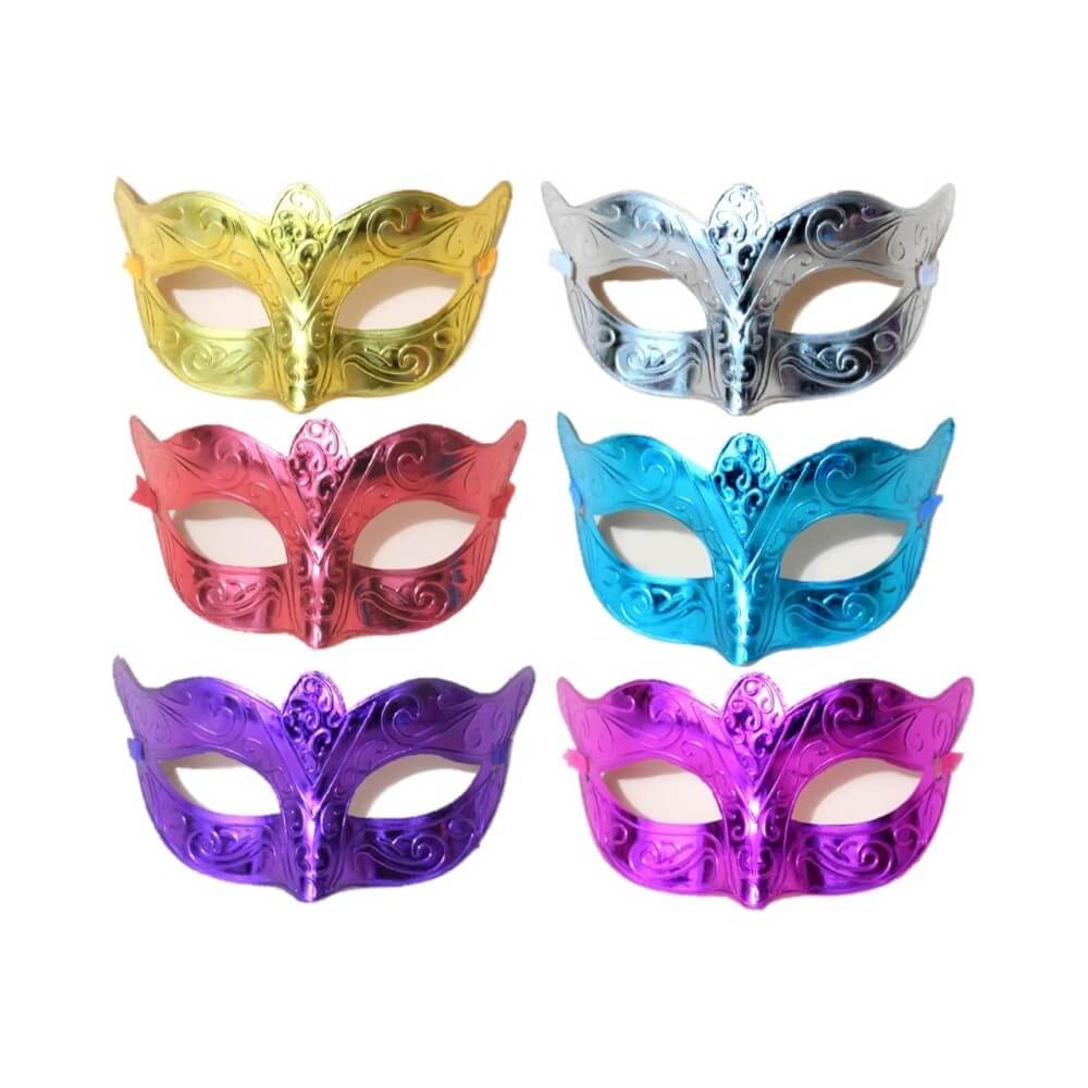 Masque Plastique Vénitien – Coloris Aléatoire - 43360 - Masques