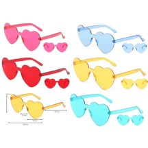 Lunettes Cœur Festives Pas Cher Coloris Aléatoire | Fiesta Factory
