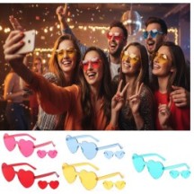 Lunettes Cœur Festives Pas Cher Coloris Aléatoire | Fiesta Factory