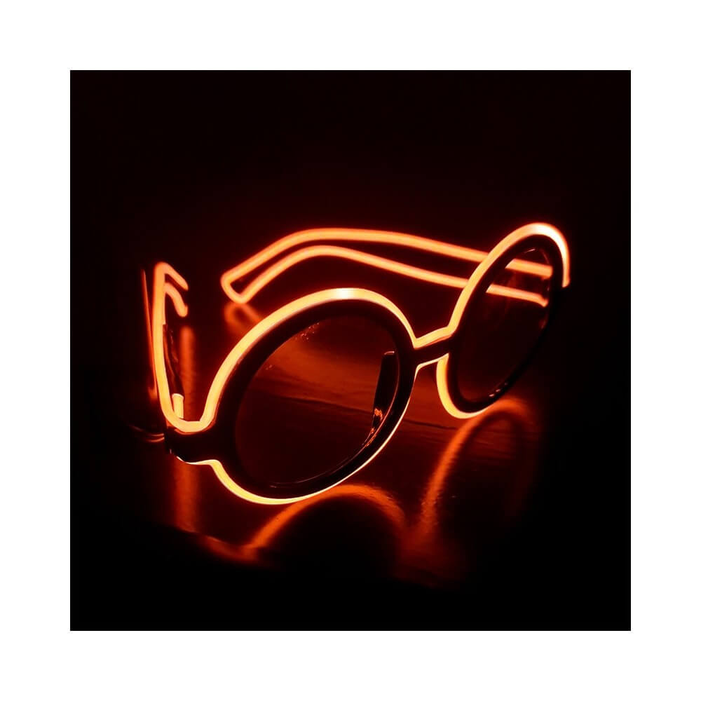 Lunettes LED Rondes Pas Cher Coloris Aléatoire | Fiesta Factory