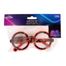 Lunettes LED Rondes Pas Cher Coloris Aléatoire | Fiesta Factory