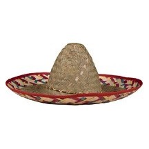 Sombrero paille multicolore adulte - 95417 - Chapeaux