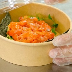 Bol en Carton Kraft 780 mL avec Couvercle PET Transparent – Paquet de 50 - 54B019 - Bols & contenants