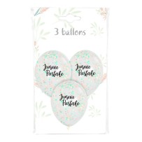 3 Ballons 30 cm Impression JOURNÉE PARFAITE Confettis Papier – Fiesta Factory à petit prix