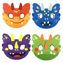 Masque DINO Feutrine Pas Cher Modèle Aléatoire | Fiesta Factory