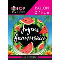 Ballon Joyeux Anniversaire Pastèque 45 cm pas cher – Fiesta Factory à petit prix