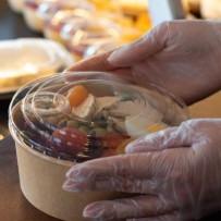 Bol en Carton Kraft 1100 mL avec Couvercle Transparent – Paquet de 50 - 54B021 - Bols & contenants