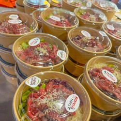 Bol en Carton Kraft 1100 mL avec Couvercle Transparent – Paquet de 50 - 54B021 - Bols & contenants