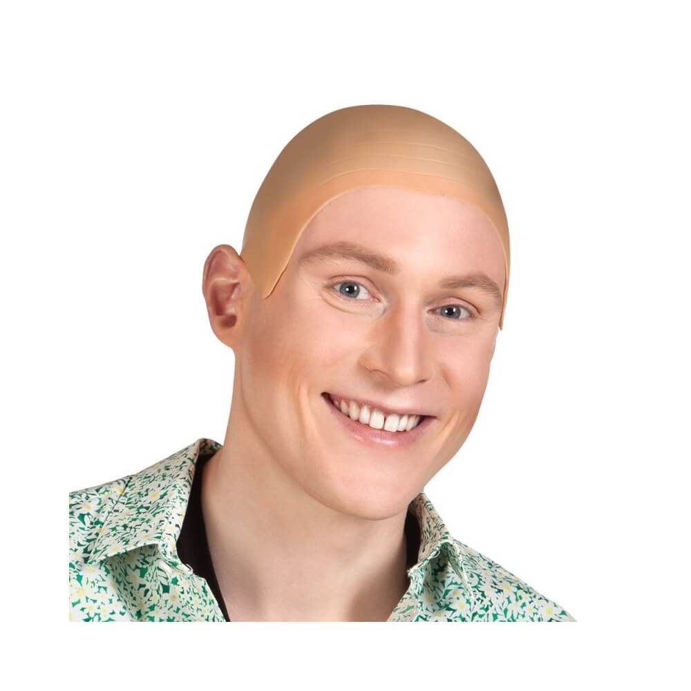 Tête Chauve Latex – Accessoire Déguisement - B04224 - Perruques