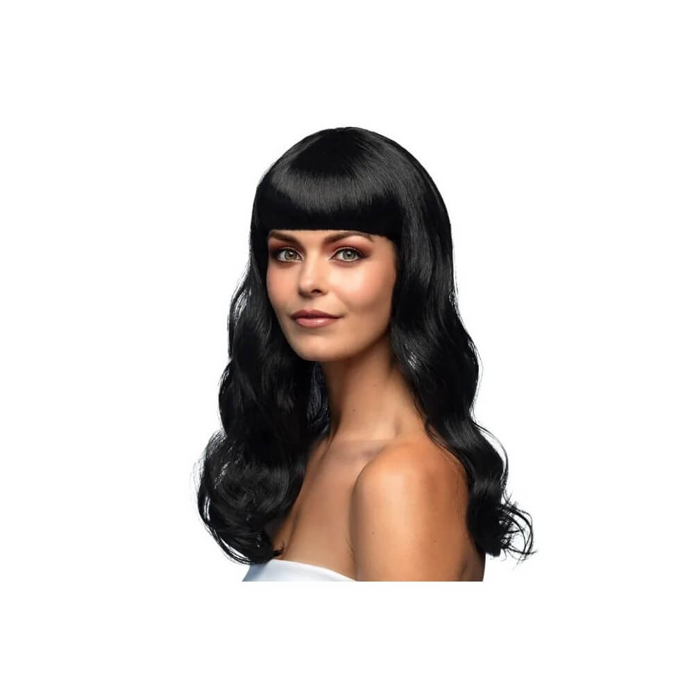 Perruque CHIC Noire pas cher | Perruque Élégante | Fiesta Factory