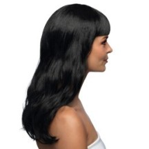 Perruque CHIC Noire pas cher | Perruque Élégante | Fiesta Factory