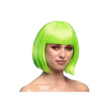 Perruque Cabaret Vert Citron pas cher | Perruque Glamour | Fiesta Factory