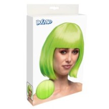 Perruque Cabaret Vert Citron pas cher | Perruque Glamour | Fiesta Factory