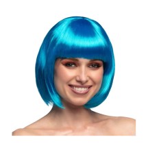 Perruque Cabaret Bleu pas cher | Perruque Glamour | Fiesta Factory